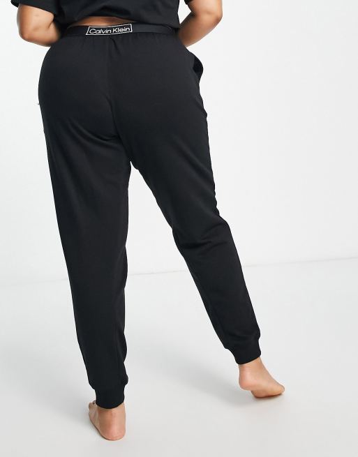Calvin Klein Plus Size Reimagined Heritage sweatpants in black ASOS