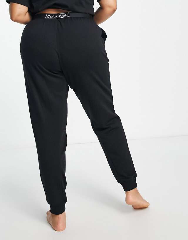 Calvin Klein Plus Size Reimagined Heritage sweatpants in black 0