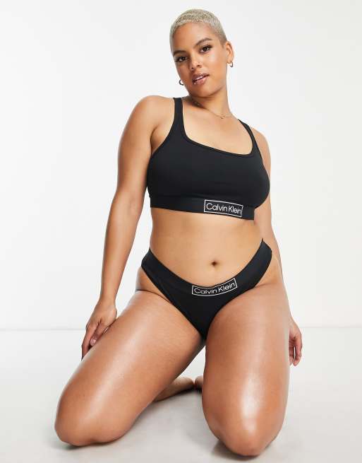 Calvin Klein Plus Size Reimagined Heritage unlined bralette in