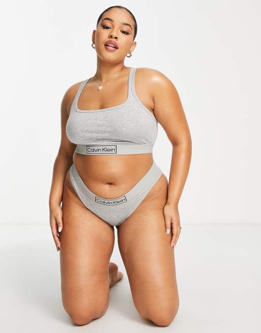 Calvin Klein Plus Size Reimagined Heritage unlined bralette in