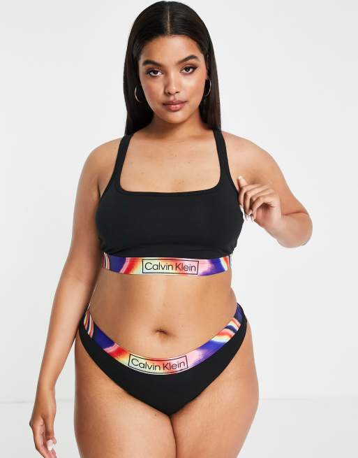 Bras Calvin Klein Reimagined Pride Unlined Bralette Black