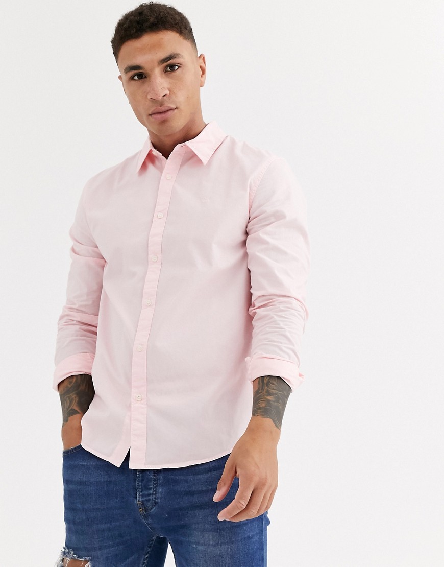 Calvin Klein poplin long sleeve shirt-Pink