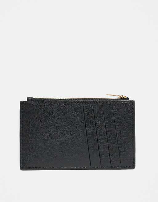 Calvin Klein - Portafoglio portacarte beige con zip, 2 di 4