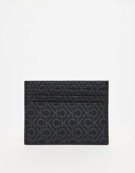 Calvin Klein - Porte-cartes avec logo sur l'ensemble - Noir - view 1