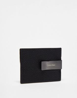 Calvin Klein minimalism mono cardholder in black - ASOS Price Checker