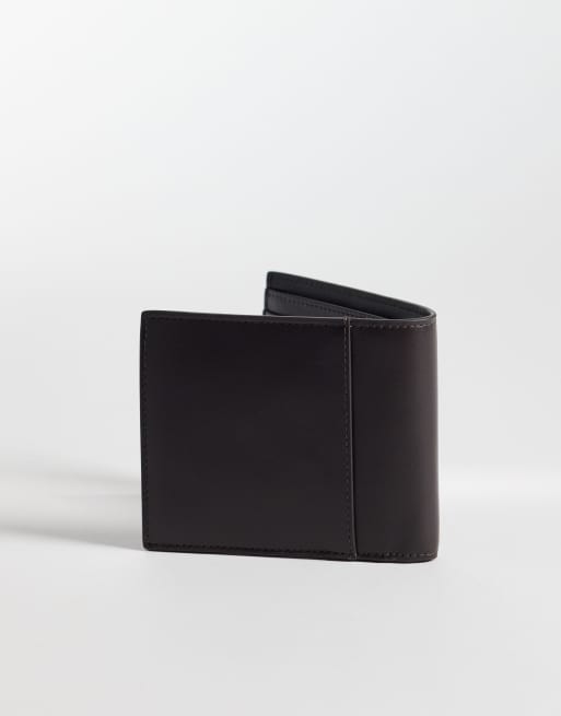 Calvin Klein - Portefeuille à deux volets avec logo en relief - Marron chocolat, 3 de 3