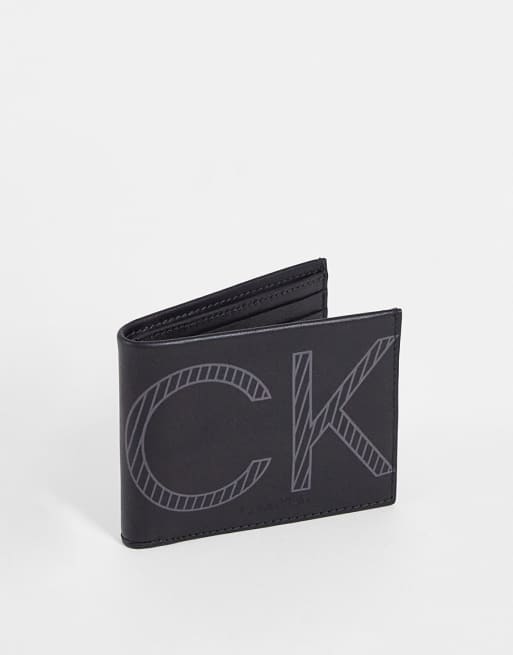 Calvin Klein - Portemonnee met groot icon-logo in zwart