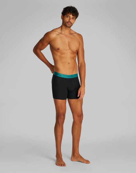 Calvin Klein Pride 5 pack boxer briefs in black and rainbow waistbands - view 1