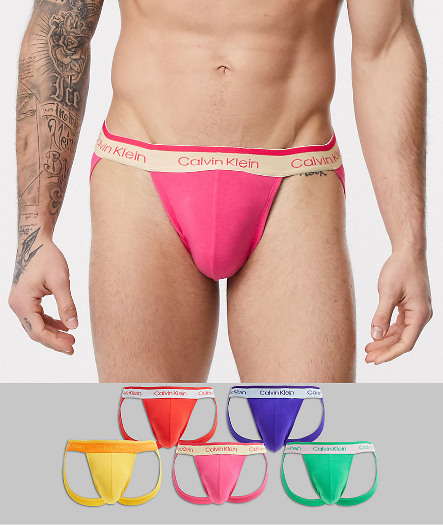 Calvin Klein - Pride - Confezione da 5 sospensori-Multicolore