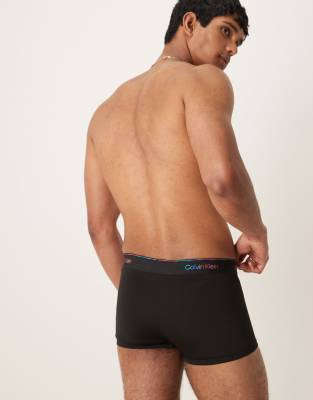 Calvin Klein Low Rise Boxer Briefs In Black
