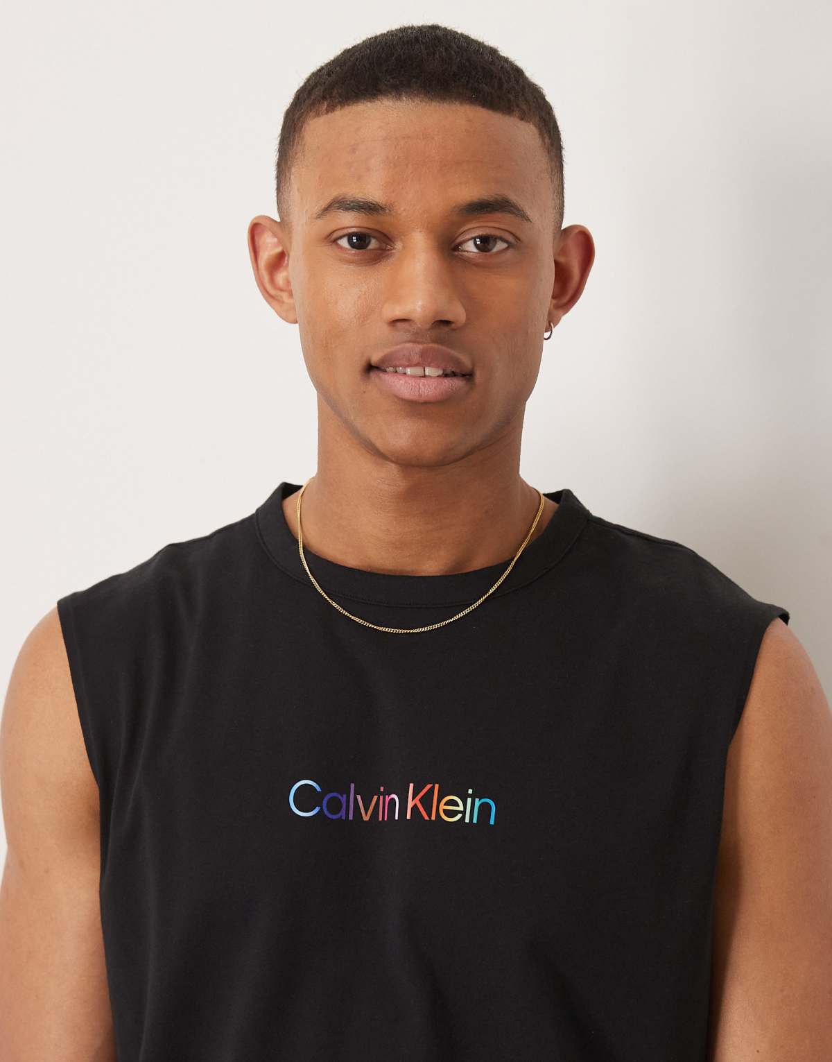 Calvin Klein Pride muscle tank in black