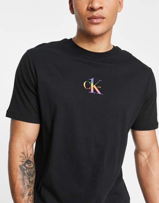 Maglietta nera calvin klein hot sale