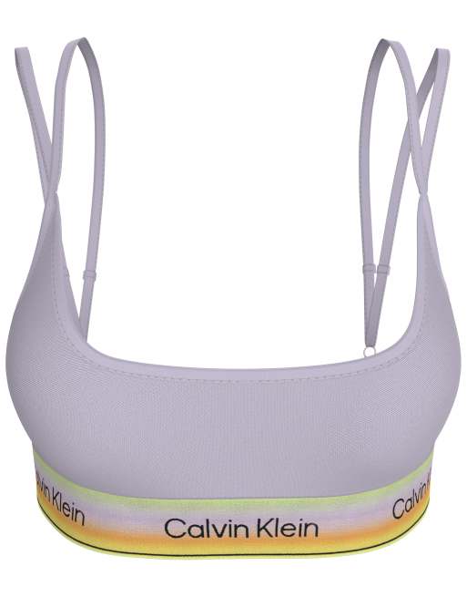 Calvin Klein – Pride – Ungefüttertes Bustier in Lavendel, 4 von 4