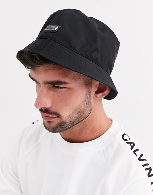 Calvin Klein Primary bucket hat in black