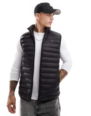 Calvin Klein quilt gilet in black