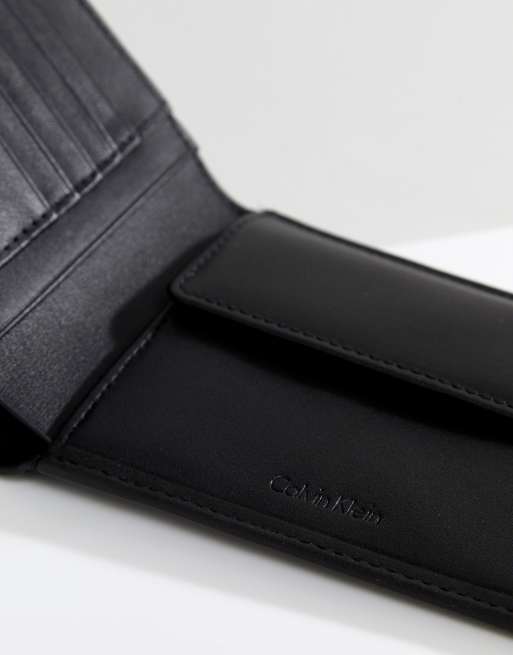 Calvin klein leather outlet wallet 5cc coin