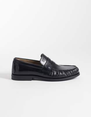  real leather loafers 
