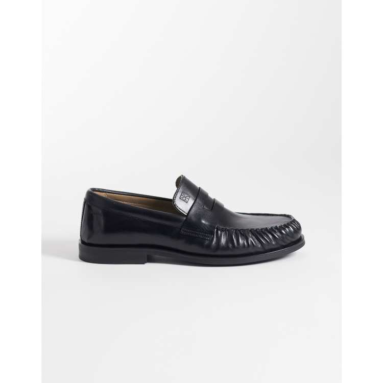 Calvin Klein real leather loafers in black | ASOS display picture 1