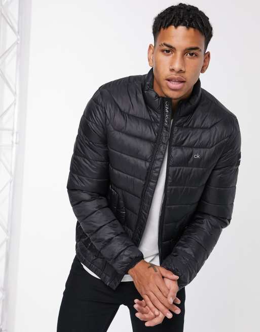 Calvin Klein recycled nylon jacket in black | ASOS