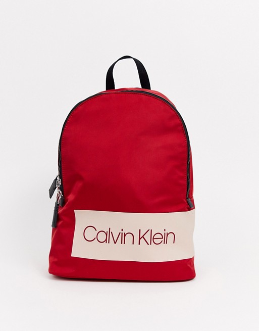 Calvin Klein red backpack