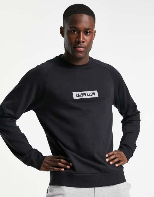 Calvin klein box logo sweatshirt new arrivals