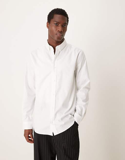calvin klein white dress shirt Men's Regular-Fit - front closure for a refined touch Calvin Klein regular oxford shirt