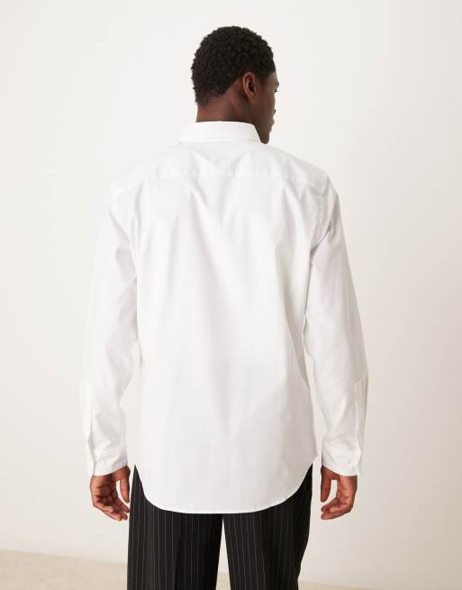 Calvin Klein regular oxford shirt in white | ASOS