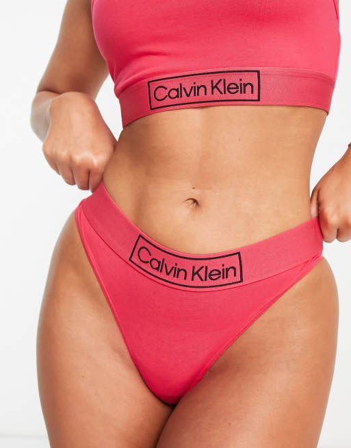 Calvin Klein - Reimagined Heritage - G-streng i varm pink, 4 af 4