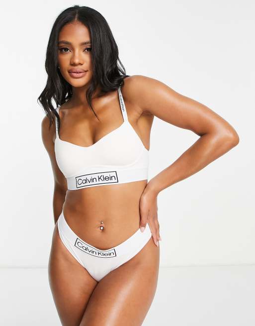 Bras Calvin Klein Bralette Reimagined Heritage White