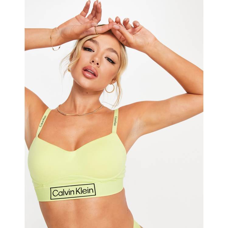 Calvin klein green bralette new arrivals