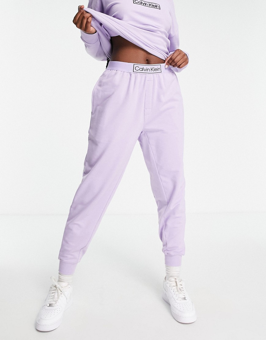 Calvin Klein Reimagined Heritage sweatpants in lilac-Purple