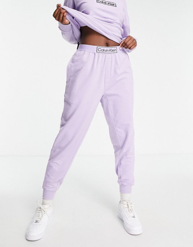 Calvin Klein Reimagined Heritage sweatpants in lilac