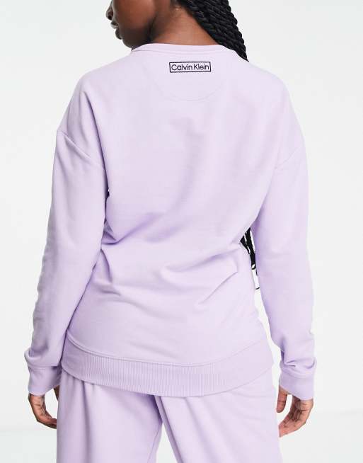 Purple calvin klein hotsell sweatshirt