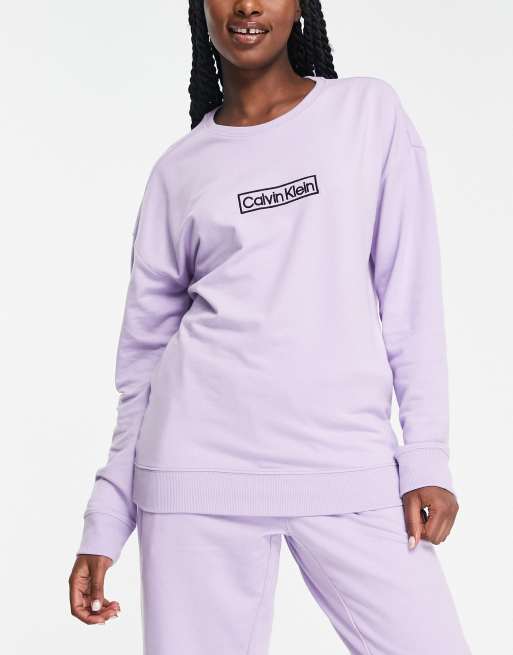 Calvin klein purple sweatshirt 2025