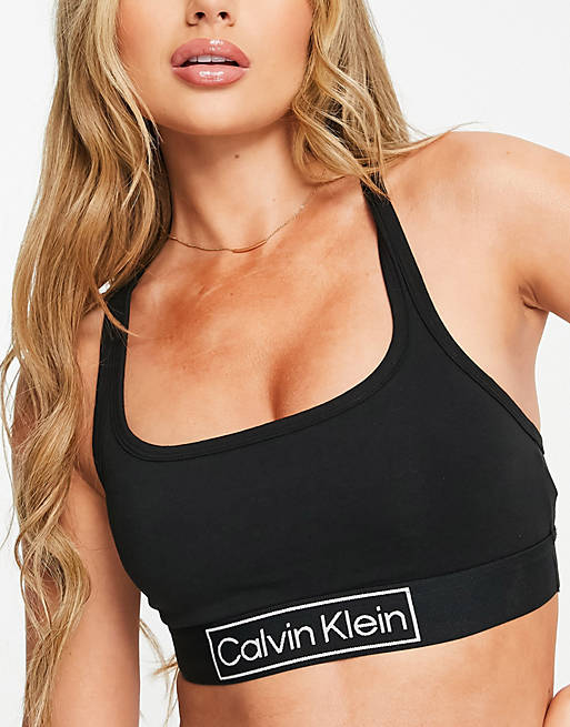 CALVIN KLEIN REIMAGINED HERITAGE UNLINED BRALETTE - CLEARANCE