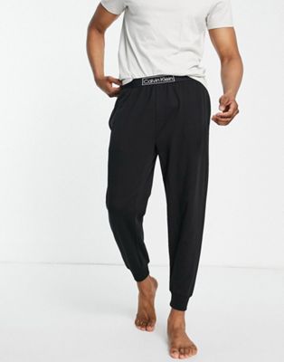 Calvin Klein reimagined lounge joggers in black co-ord