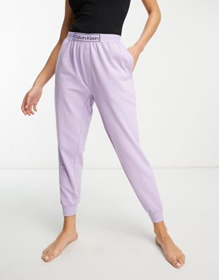 Calvin Klein reimagined sleep short in vervain lilac-Purple, Compare