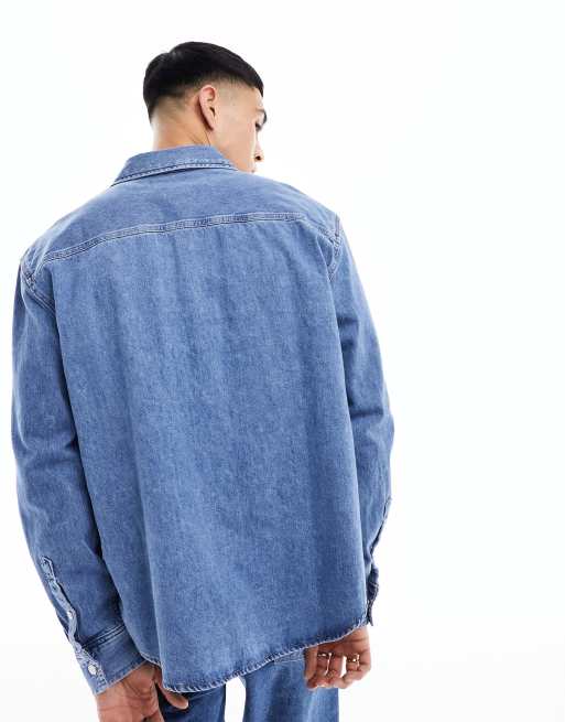 美品⭐︎CK JEANS Men's Relaxed Fit DenimShirt 美品⭐︎CK JEANS Men's Relaxed Fit DenimShirt Calvin Klein Jeans