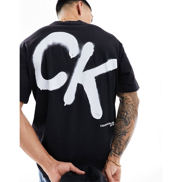 Calvin Klein Jeans CK Spray T-Shirt, Black