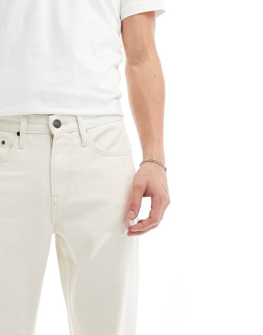 Calvin Klein relaxed straight jeans in light wash, 4 of 5