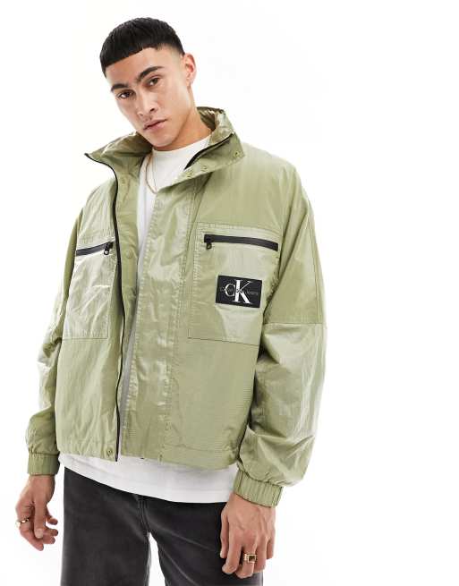 Calvin klein side logo track clearance jacket