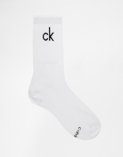 Calvin klein hot sale white socks