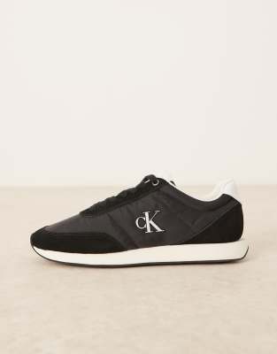 Calvin Klein Jeans Est.1978 Calvin Klein Retro Runner Sneakers In Black