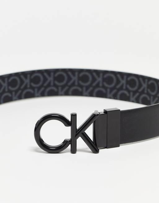 Calvin Klein Women's Two-in-One Reversible CK Monogram Buckle