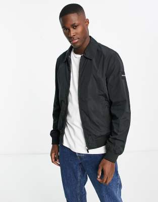 Calvin Klein Men's Matte Logo Zip Bomber Jacket