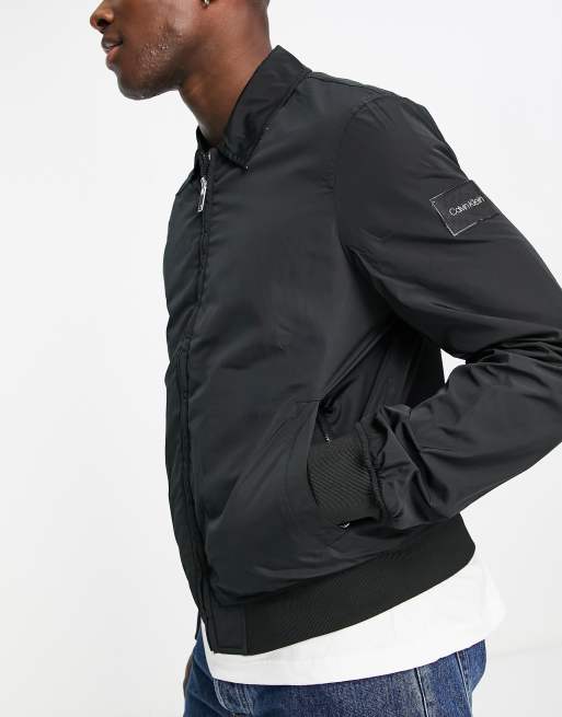 Calvin Klein reversible bomber jacket in black