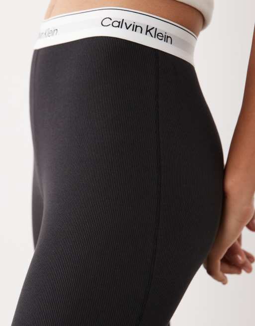 Calvin Klein ribbed leggings in black, 5 of 5