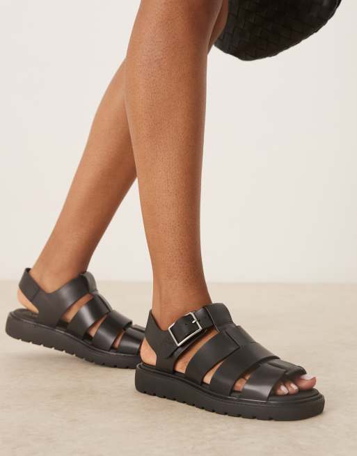 Calvin Klein – Römersandalen in Schwarz, 2 von 4