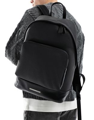 Calvin Klein Round Backpack in black - ASOS Price Checker