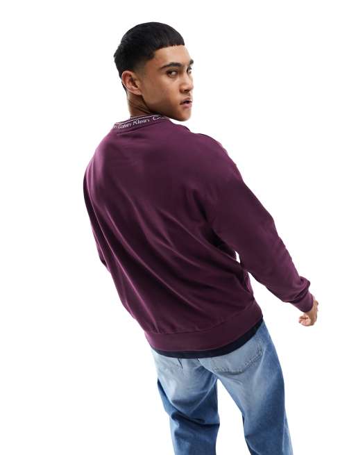 sweatshirt Calvin Klein | purple logo ASOS running comfort in